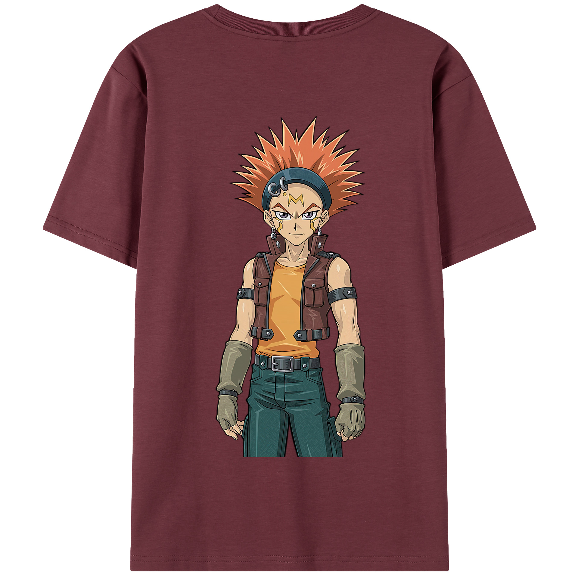 （画像用） 遊☆戯☆王 Yu-Gi-Oh! 綿100％半袖Tシャツ（背面プリント）